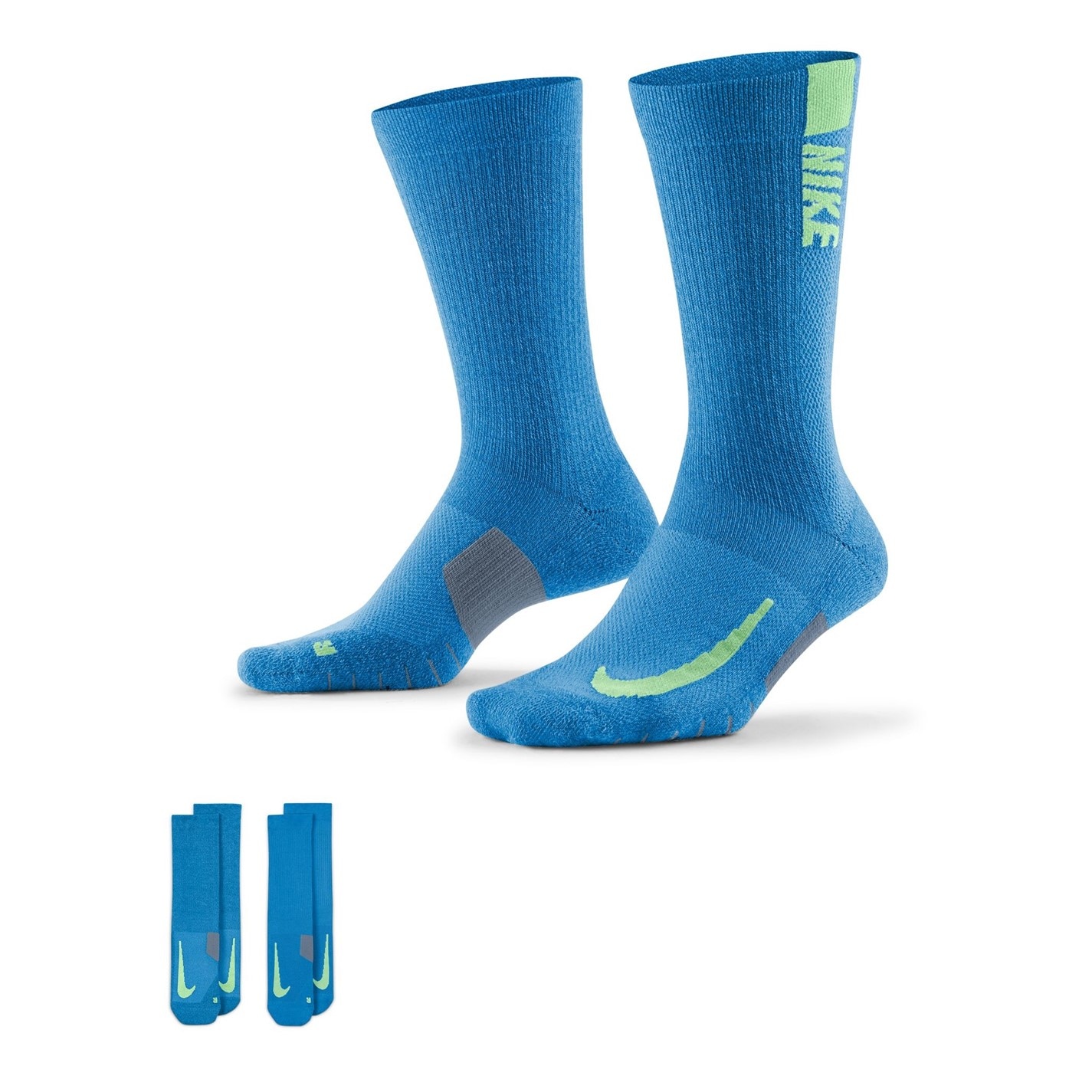 Soseta Nike Multiplier Crew Running 2 Pack Unisex adulti
