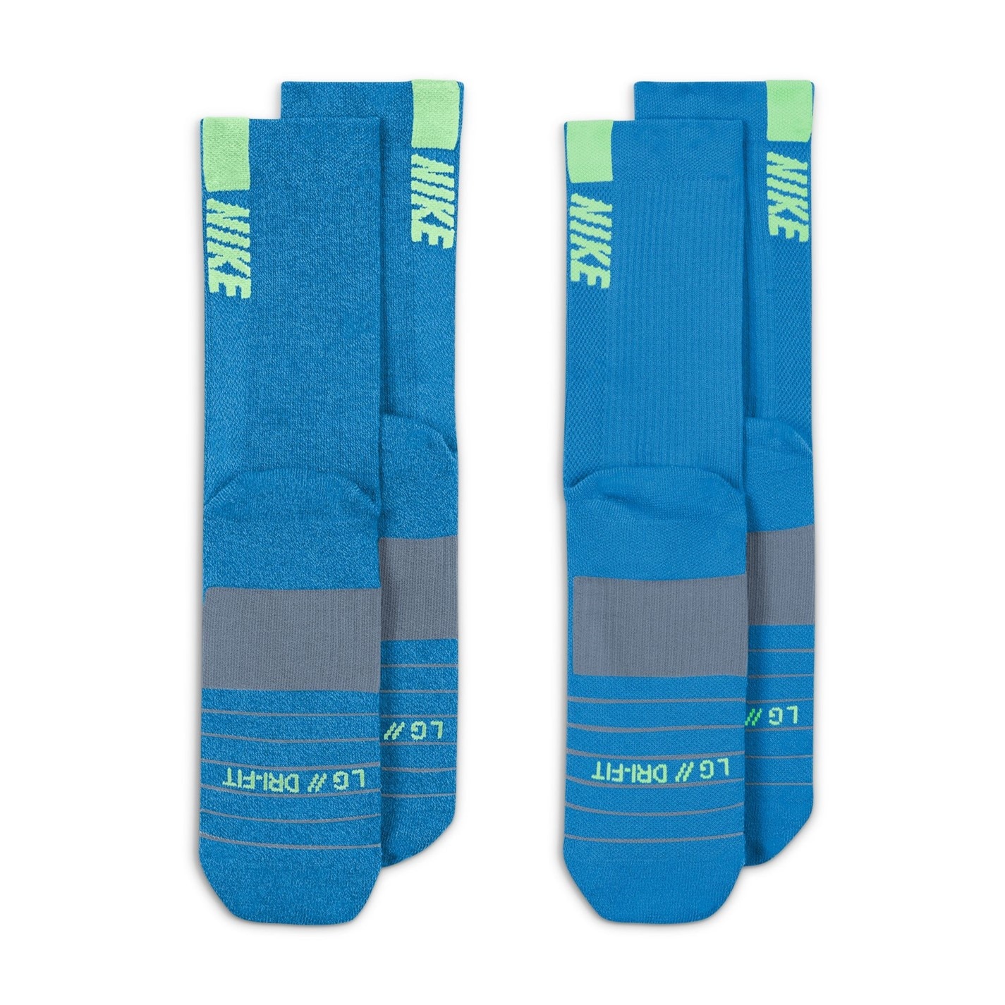 Soseta Nike Multiplier Crew Running 2 Pack Unisex adulti