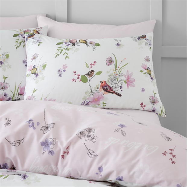 Catherine Lansfield Reversible Duvet Cover Set