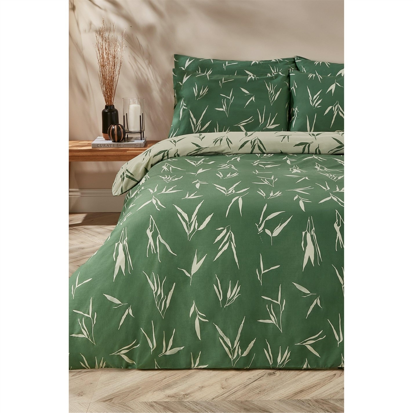 Homelife Homelife Bamboo Leaf Duvet Set