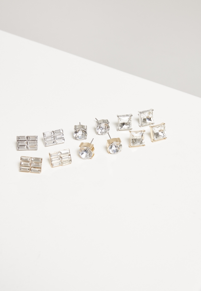 Diamond Earring Set 6-Pairs Urban Classics