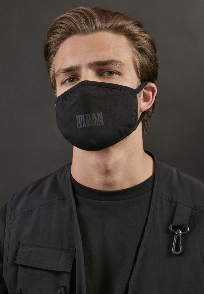 Logo Print Face Mask 2-Pack Urban Classics