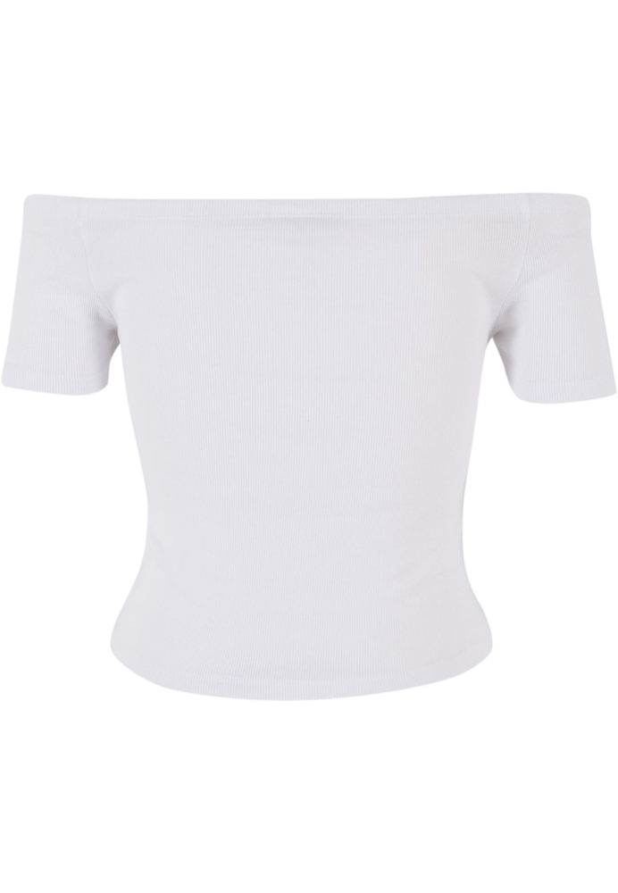 Tricou Organic Off Shoulder Rib 2-Pack dama Urban Classics