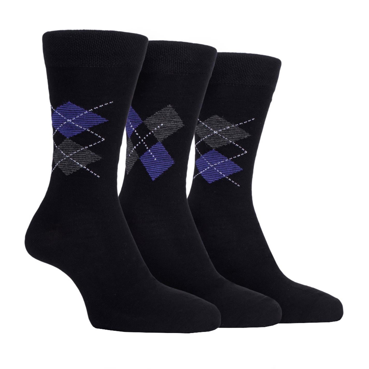 Soseta Farah 3pk Bamboo Argyle barbat