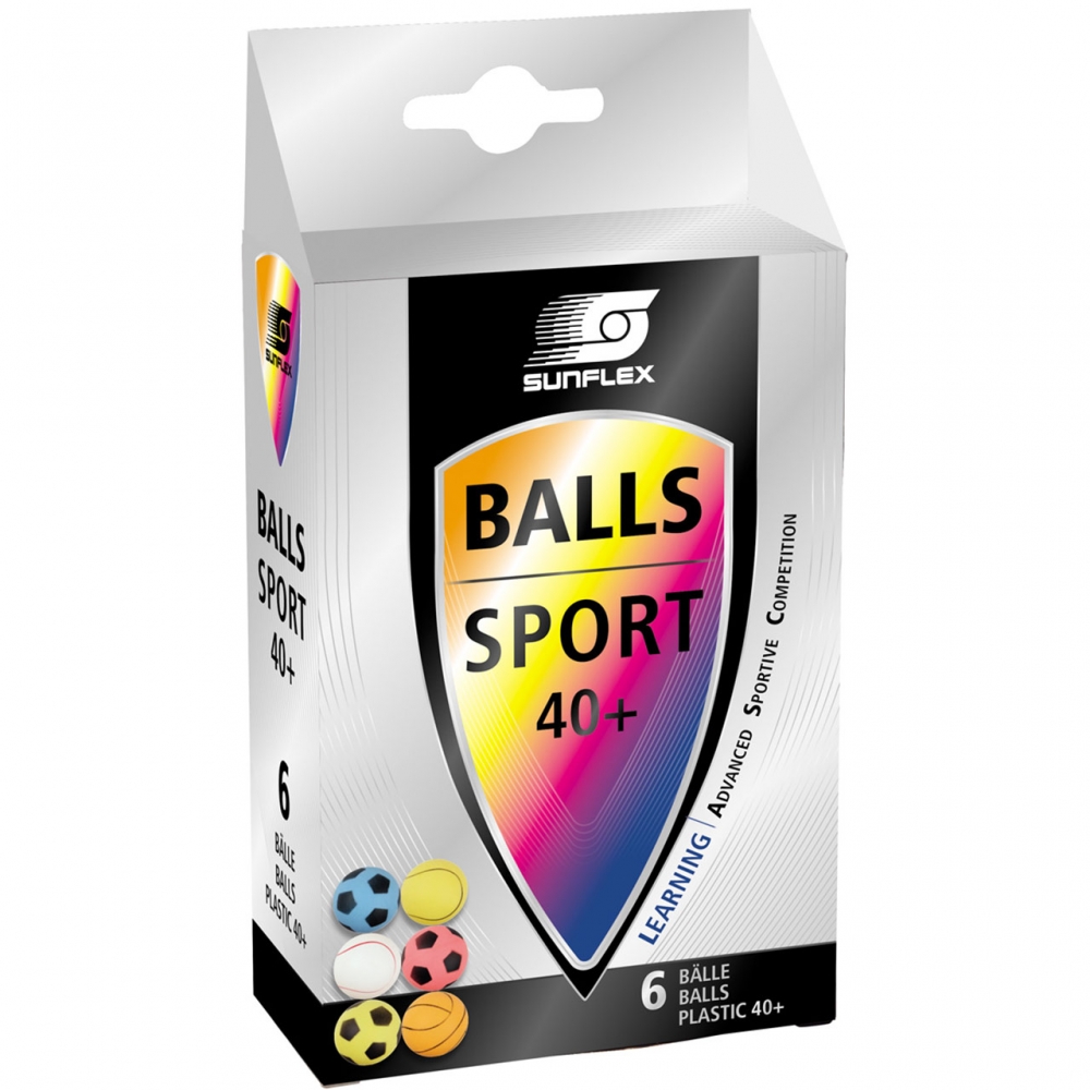 Ping pong balls Sunflex Sport 6 pcs. 20608