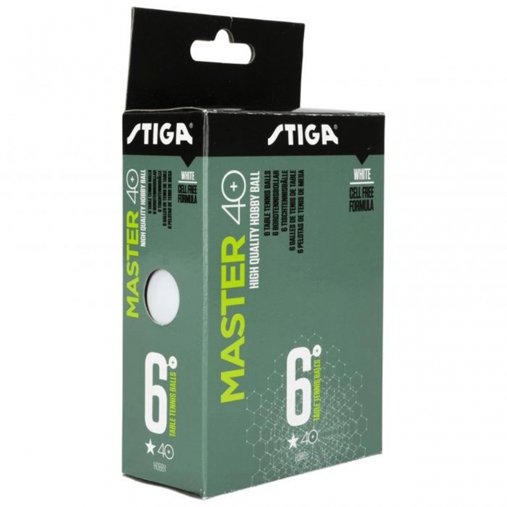 Stiga Master ping pong balls * white 6 pcs.
