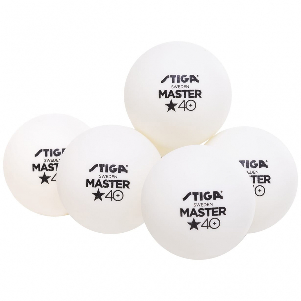 Stiga Master ping pong balls * white 6 pcs.