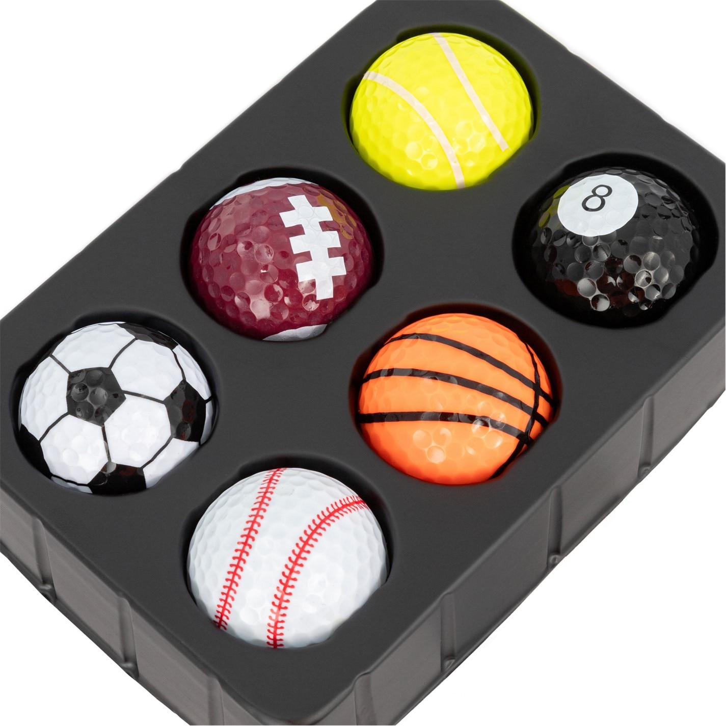 Slazenger Golf Gift Sports Ballset 6 Pack