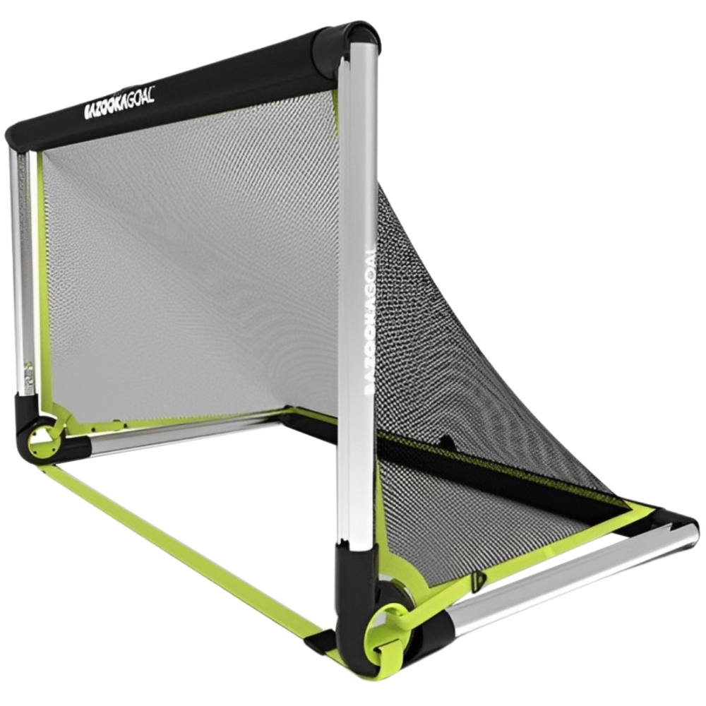 Soccer goal Bazooka 120x75 aluminum black-yellow 06204
