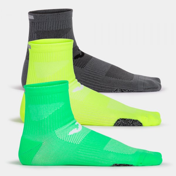 Soseta Running Night Fluor Green Grey Joma