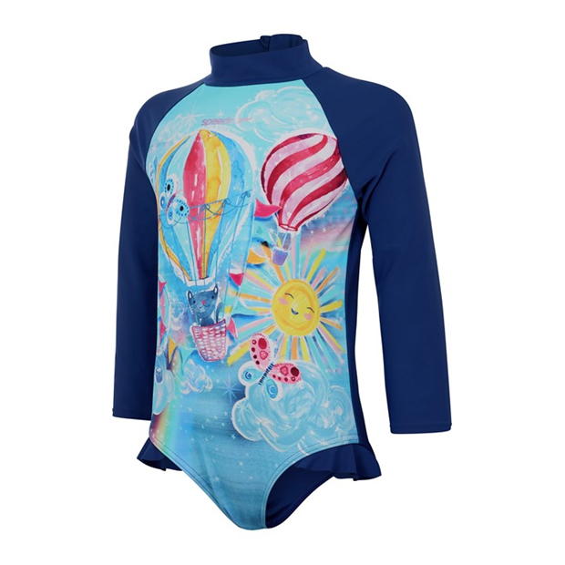 Speedo Placement Frill One Piece bebelus fetita