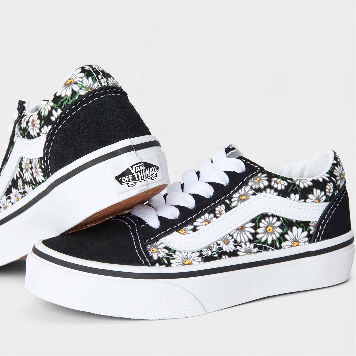 Pantof sport Vans Old Skool Daisies Black/True White Canvas Unisex copil