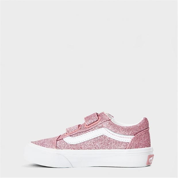 Pantof sport Vans Old Skool V Glitter Rose Gold Canvas Unisex copil