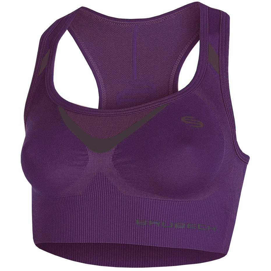 Brubeck Crop Top Fitness 's bra purple CR10070 dama