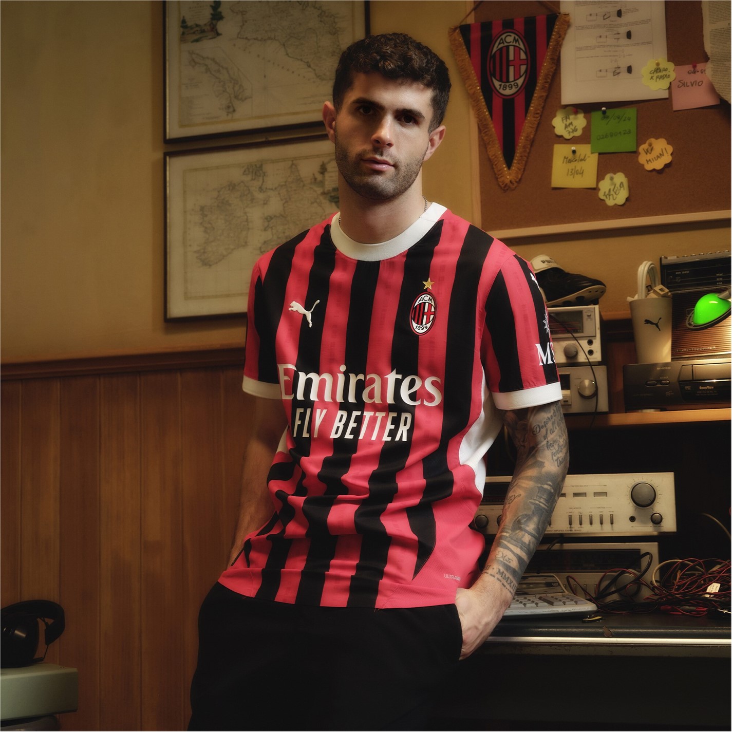 Camasa Puma AC Milan Home 2024 2025 copil