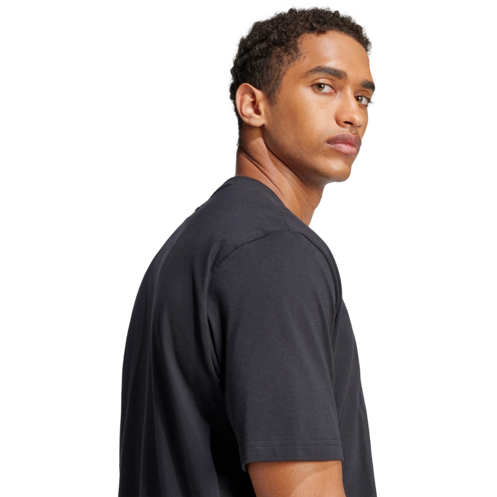 Camasa adidas Essentials Linear Single black men's T- JE8993