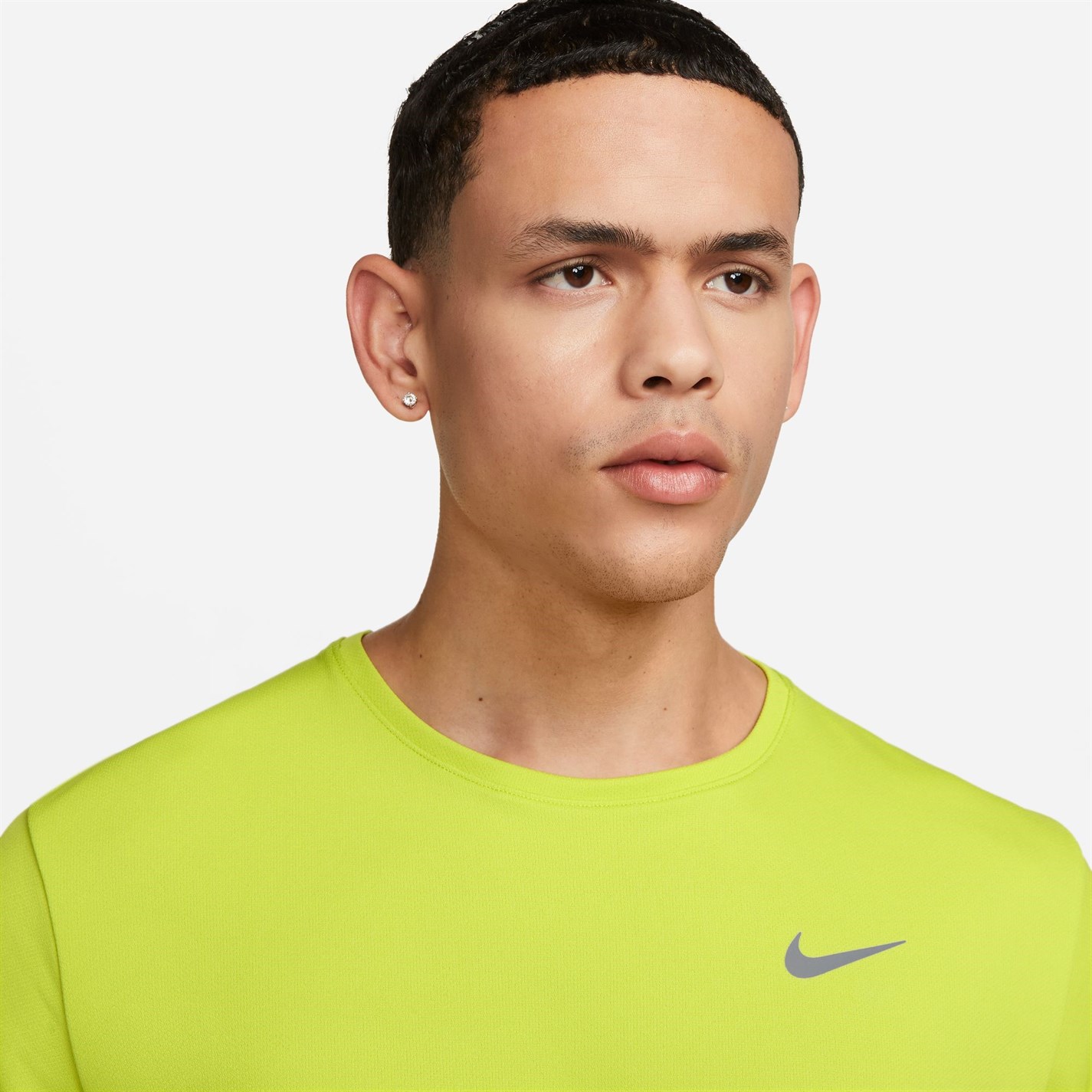 Nike DriFit Miler Running Top barbat
