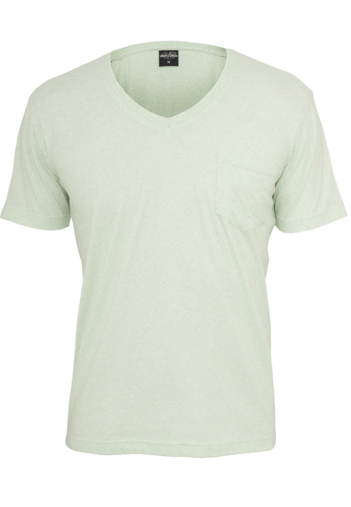 Tricou Melange V-Neck Pocket Urban Classics