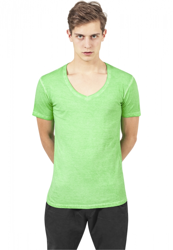 Tricou Spray Dye V-Neck Urban Classics