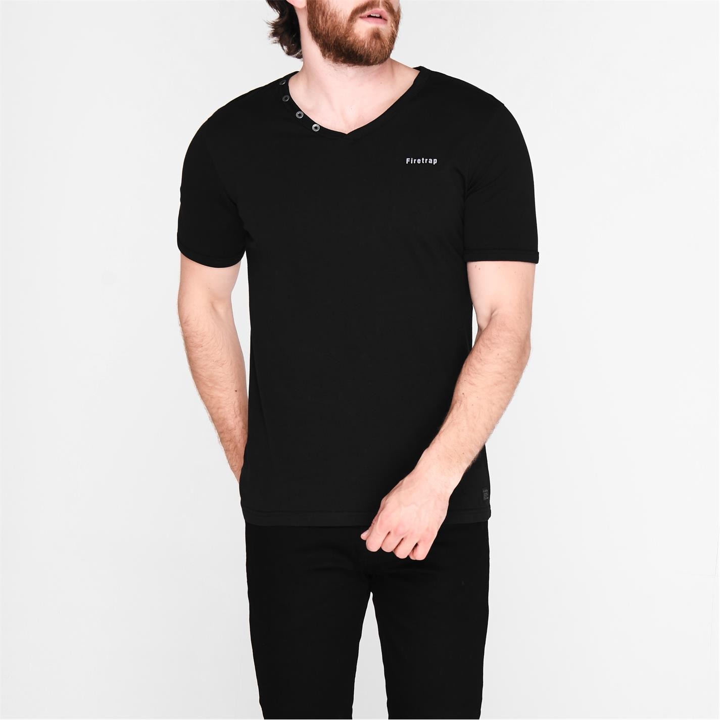 Camasa Firetrap Striding V Neck T barbat