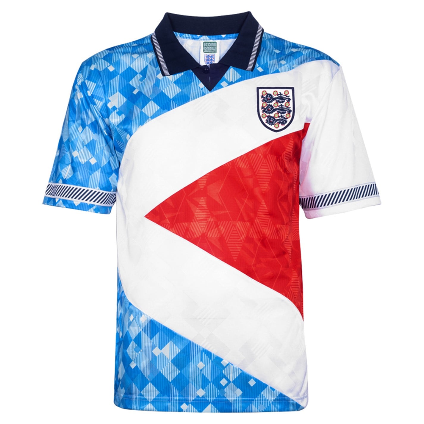 Camasa Minge Fotbal Score Draw England 1990 Mash Up Retro