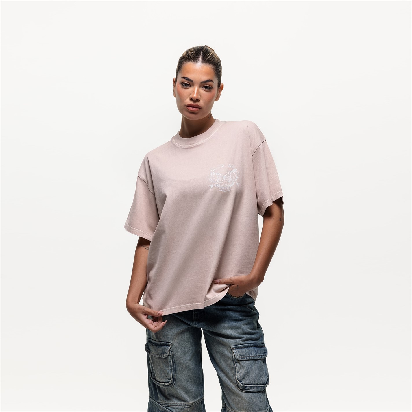 Camasa Good For Nothing Oversized T- Pink