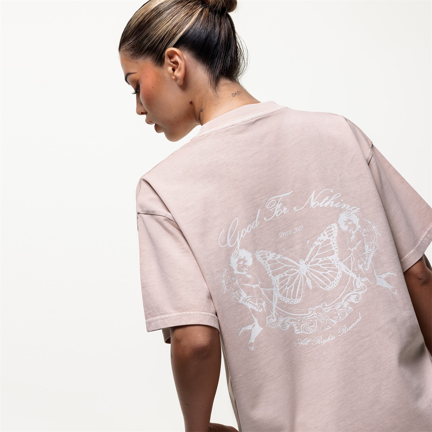 Camasa Good For Nothing Oversized T- Pink