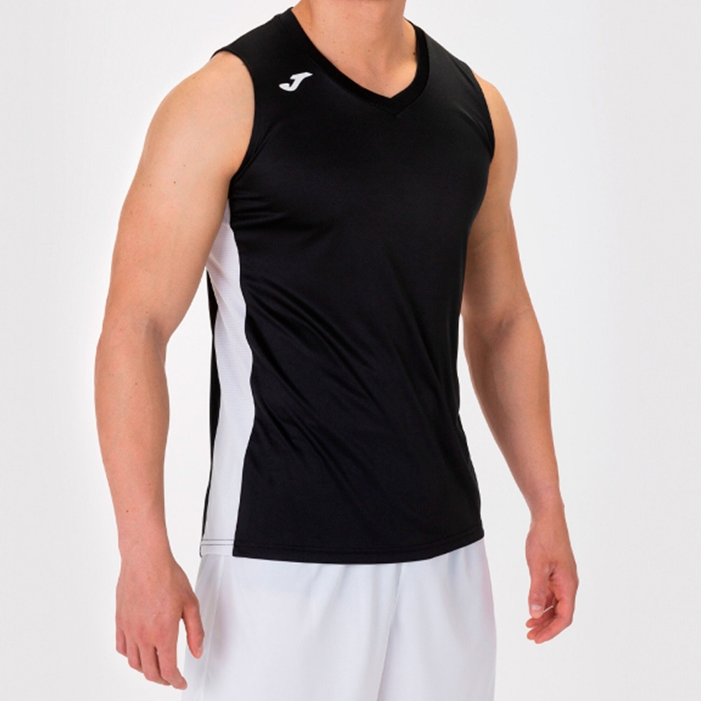 Camasa Cancha Iii T- White-black Sleeveless Joma