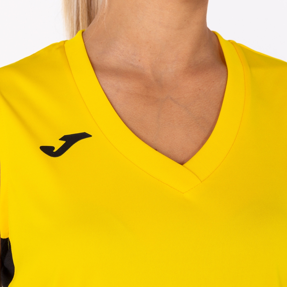 Camasa Cancha Iii T- Yellow-black Sleeveless Joma