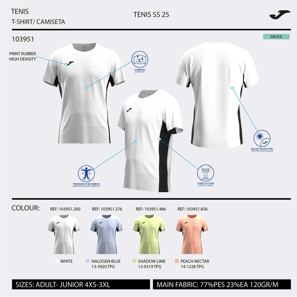 Camasa Challenge Maneca Scurta T- Lime Joma