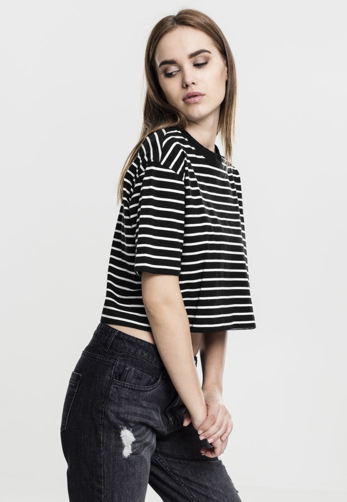 Tricou Short Striped Oversized dama Urban Classics