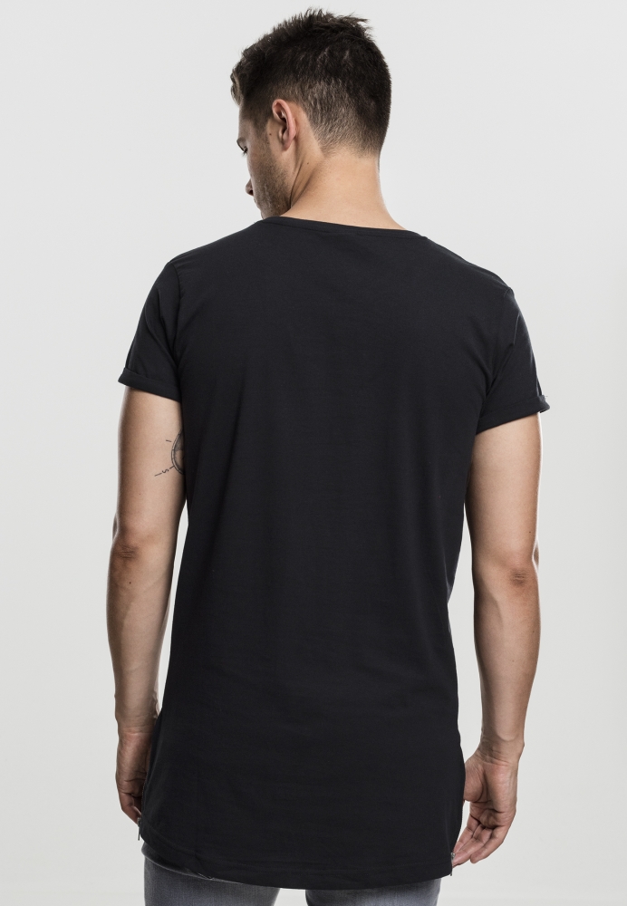 Tricou Long Shaped Side Zip Urban Classics