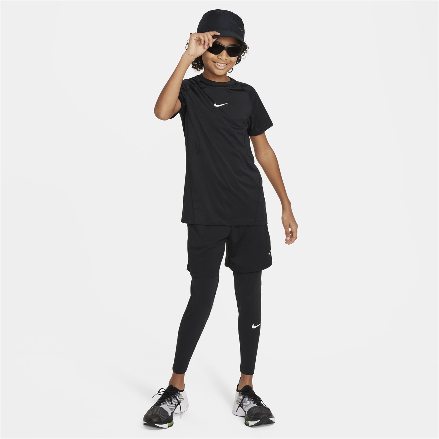 Nike Pro Big () Dri-FIT Short-Sleeve Top copil baietel