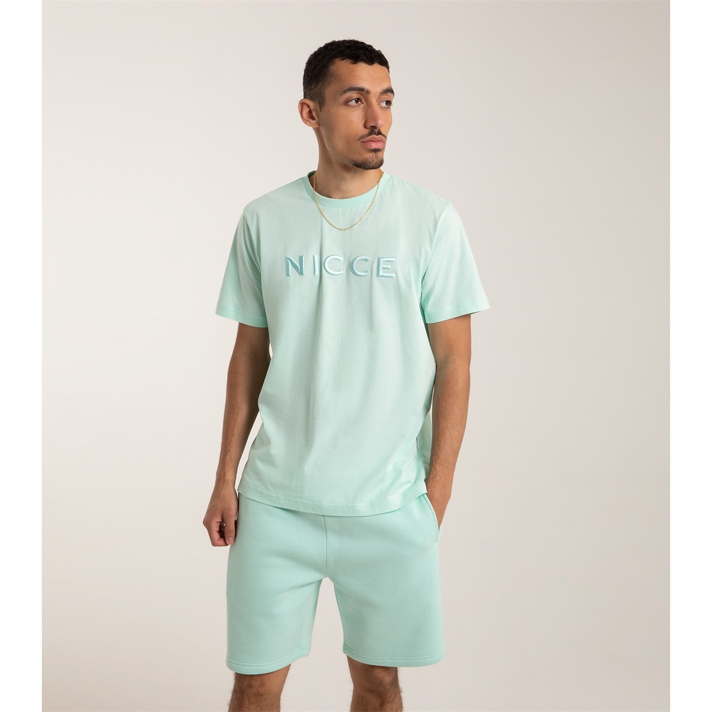 Camasa Nicce Mercury T- - Oatmeal Marl barbat