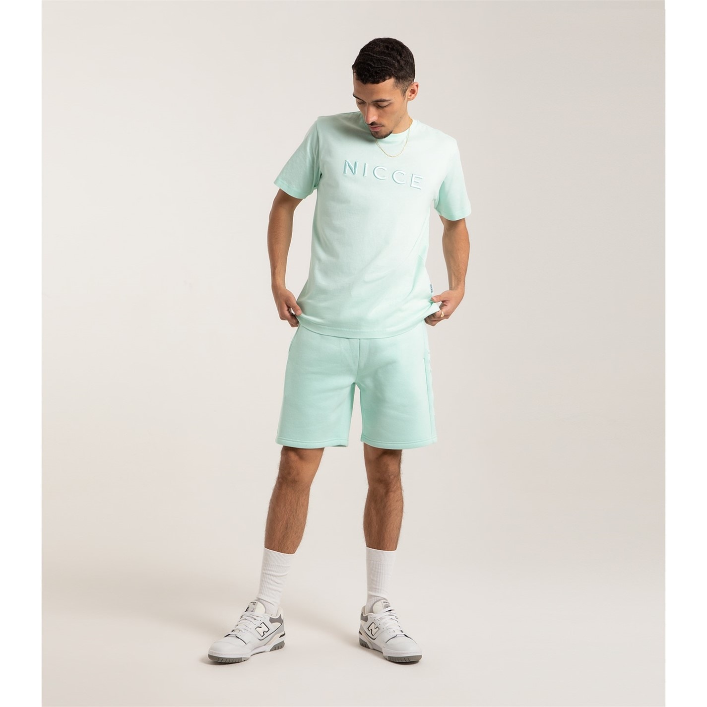 Camasa Nicce Mercury T- - Oatmeal Marl barbat