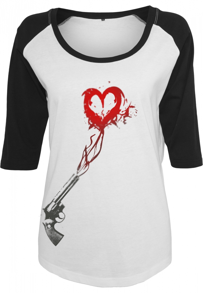 Tricou Pistol Heart Raglan dama Mister Tee