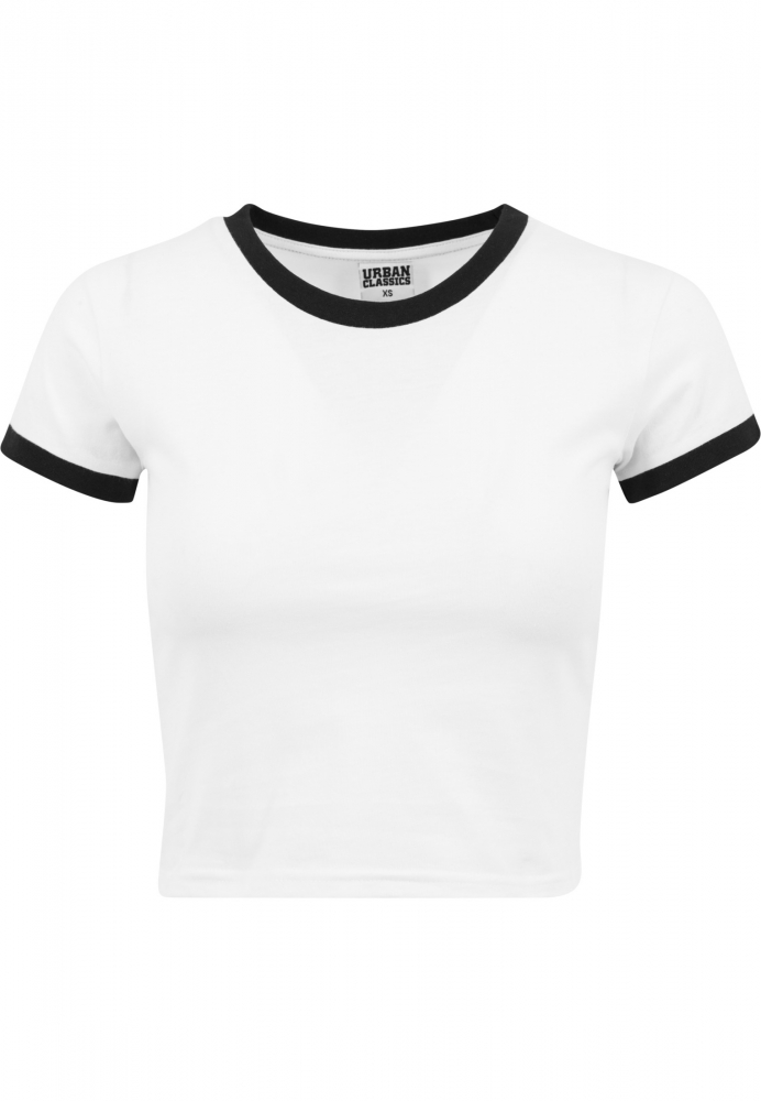 Tricou Cropped Ringer dama Urban Classics