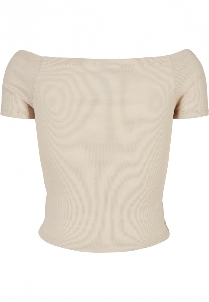 Tricou Off Shoulder Rib dama Urban Classics