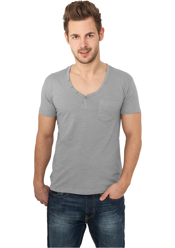 Slub Y-Neck Henley Urban Classics