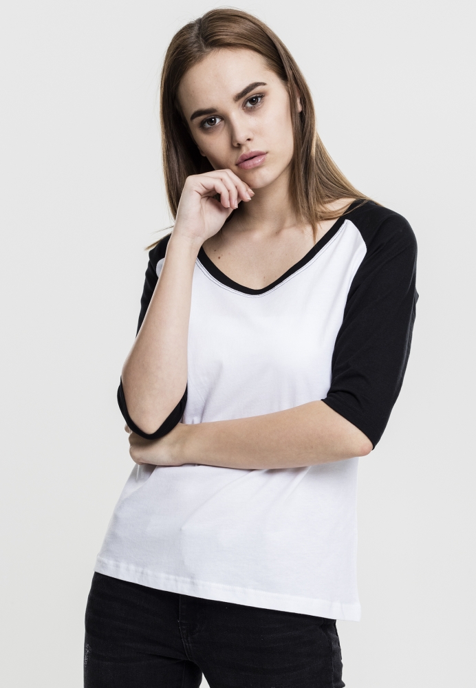 Tricou 3/4 Contrast Raglan dama Urban Classics