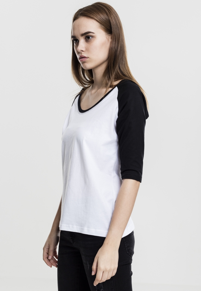 Tricou 3/4 Contrast Raglan dama Urban Classics