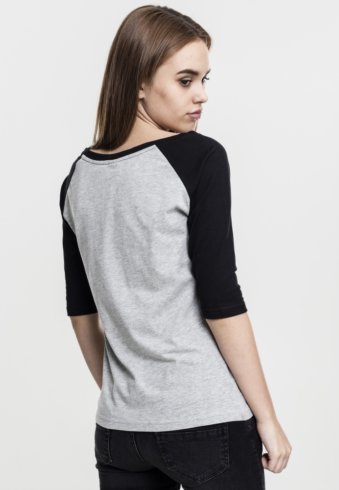 Tricou 3/4 Contrast Raglan dama Urban Classics