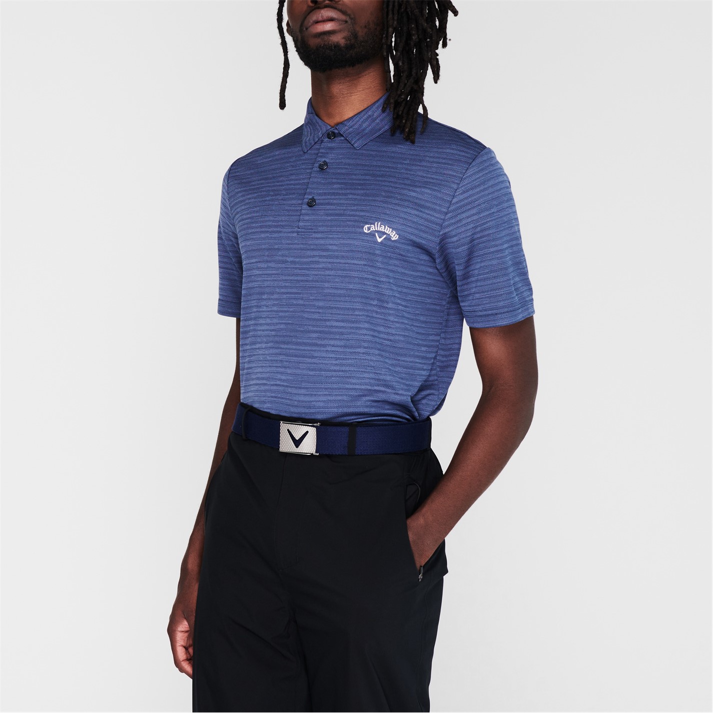 Camasa Callaway Herringbone Golf Polo barbat