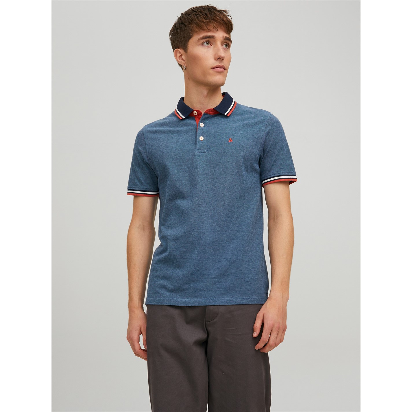 Camasa Jack and Jones Paulos Tipped Pique Maneca Scurta Polo