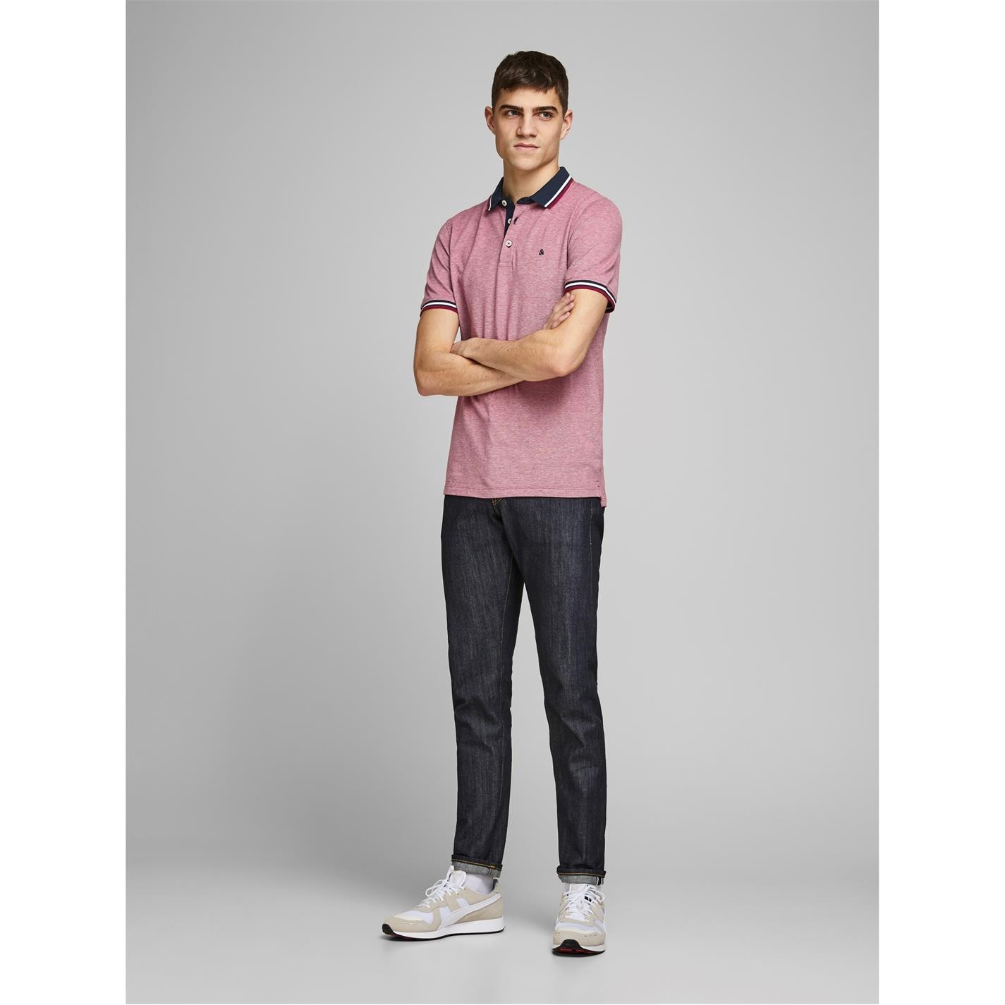 Camasa Jack and Jones Paulos Tipped Pique Maneca Scurta Polo