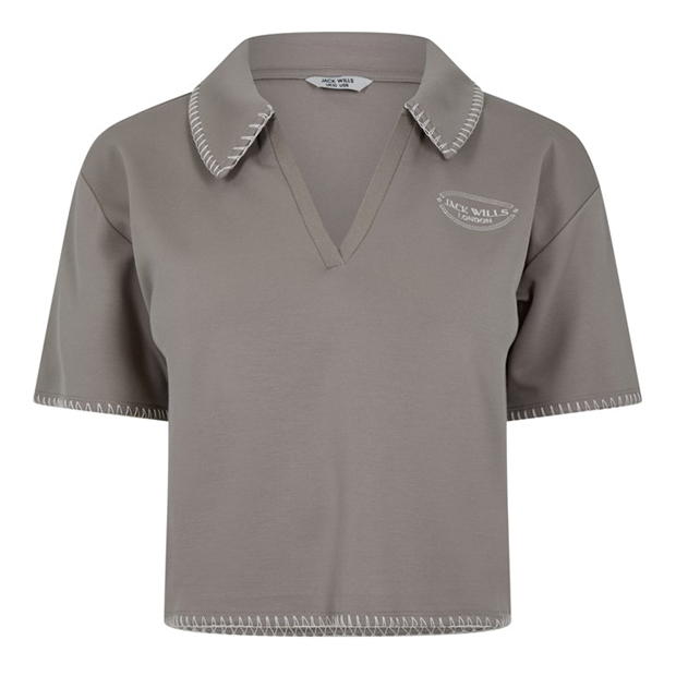 Camasa Jack Wills Blanket Stitch Polo