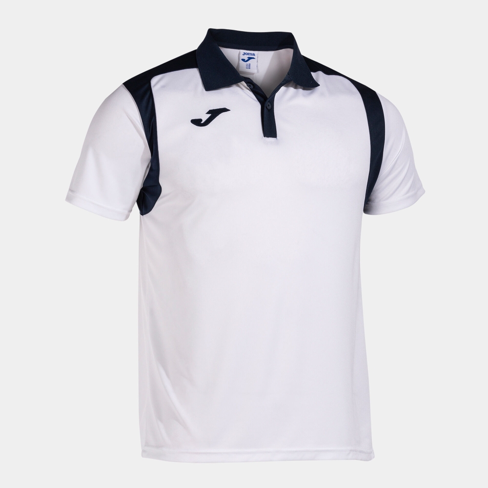Polo Champion V White- Dark Navy S/s Joma