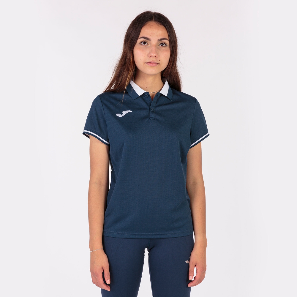 Championship Vi Maneca Scurta Polo Navy White Joma