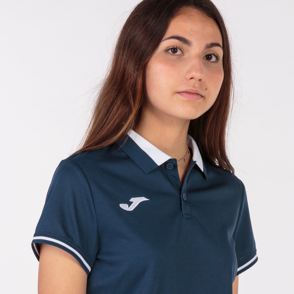 Championship Vi Maneca Scurta Polo Navy White Joma