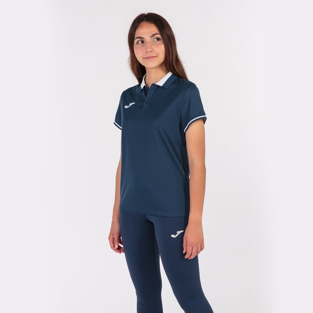 Championship Vi Maneca Scurta Polo Navy White Joma